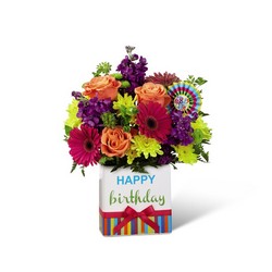 The FTD Birthday Brights Bouquet from Flowers by Ramon of Lawton, OK